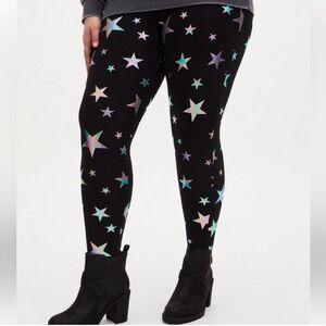Torrid Iridescent Star Print Leggings